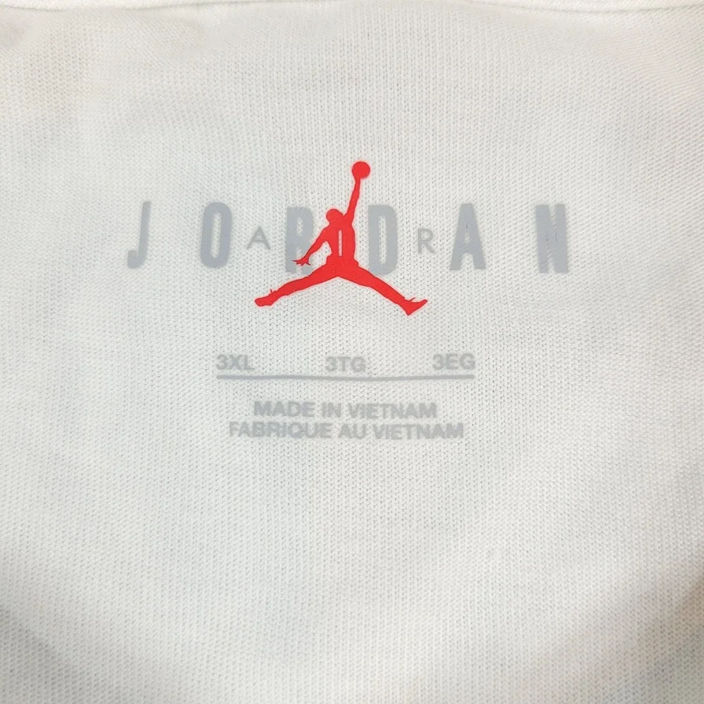 Jordan Jumpman Flight HBR White Graphic T-Shirt Mens 3XL AO0664-480 Nike Logo